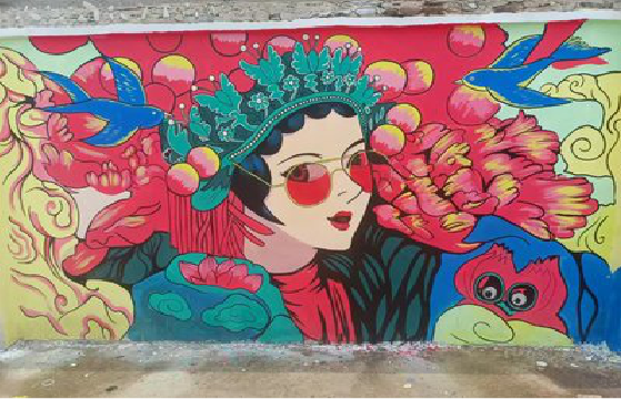 新乡墙体彩绘-网红墙