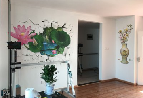 新乡墙体彩绘相比墙纸的优势。