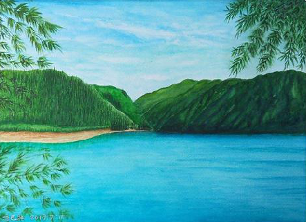 新乡在墙绘中，如何绘画绿水青山？